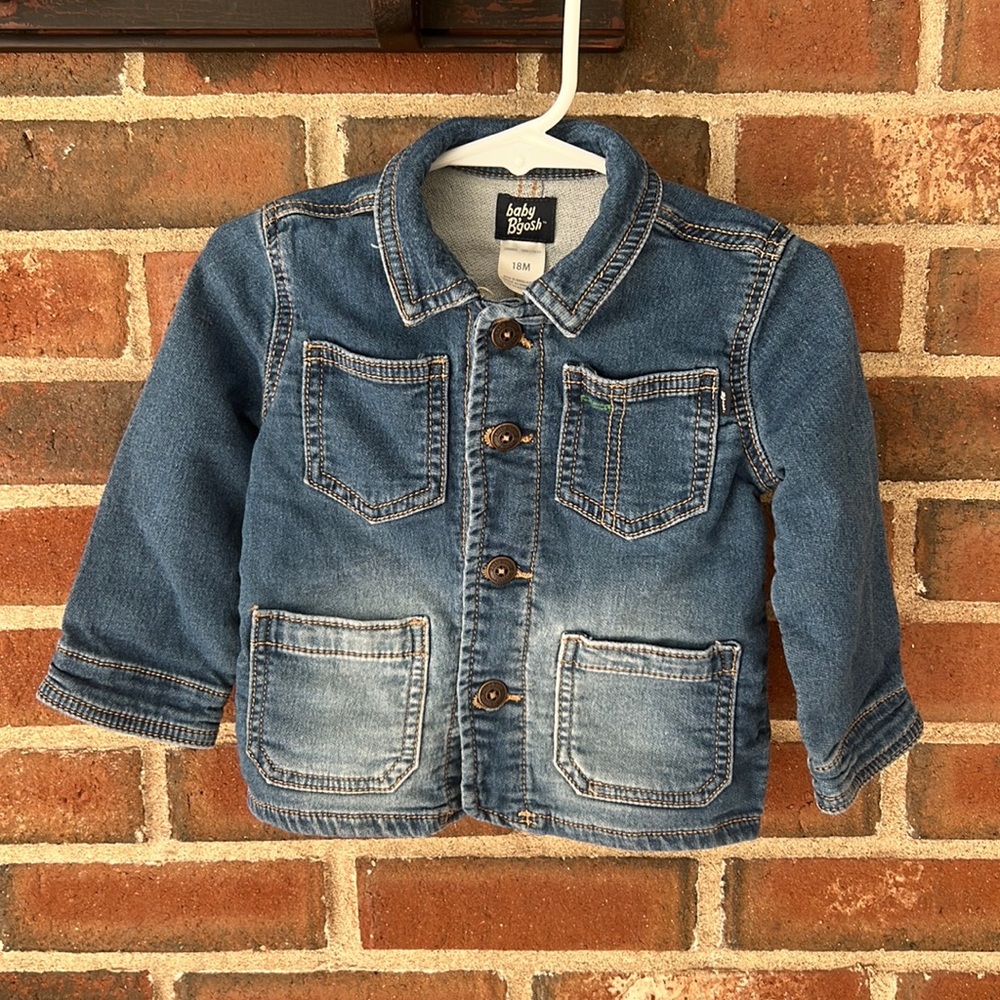 Oshkosh by gosh jean jacket chore Coat 18 months